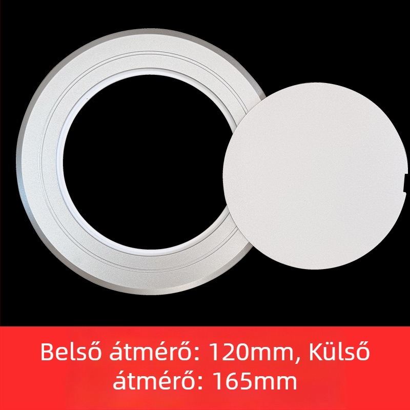Univerzális lapos kör alakú ellenőrző fedél ragasztóval, csövekhez – dekoratív fedél fúrás nélkül