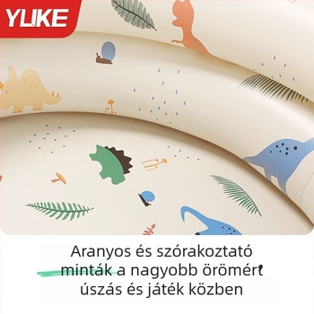 Otthoni használatra gyerekeknek készült felfújható medence, vastagabb kivitelben bébi- és gyermekek számára, fürdés és játék a vízben
