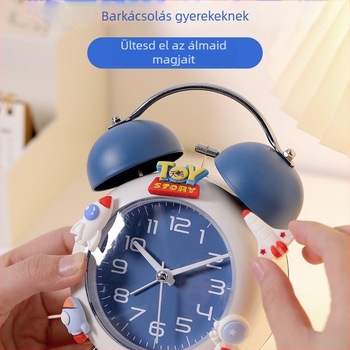 2025-ös okos mini ébresztőóra általános és középiskolásoknak, világító analóg számlap, működés elemmel, aranyos stílus