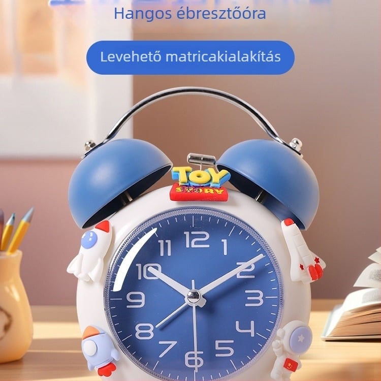 2025-ös okos mini ébresztőóra általános és középiskolásoknak, világító analóg számlap, működés elemmel, aranyos stílus