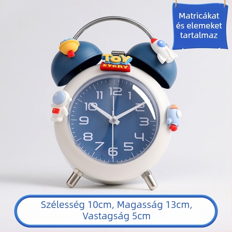 2025-ös okos mini ébresztőóra általános és középiskolásoknak, világító analóg számlap, működés elemmel, aranyos stílus