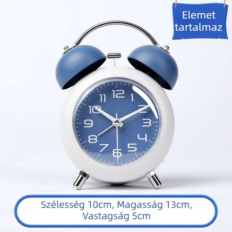 2025-ös okos mini ébresztőóra általános és középiskolásoknak, világító analóg számlap, működés elemmel, aranyos stílus