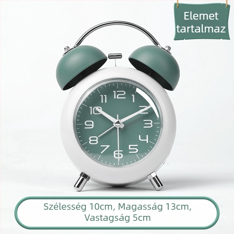 2025-ös okos mini ébresztőóra általános és középiskolásoknak, világító analóg számlap, működés elemmel, aranyos stílus