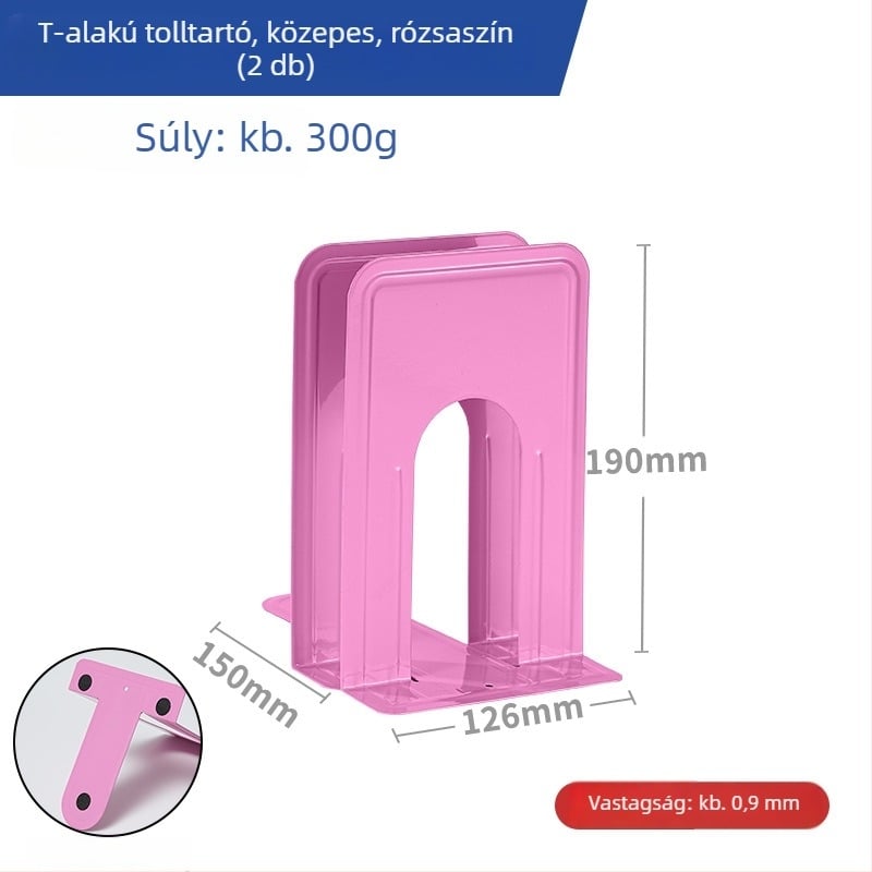 Fém könyvállvány készlet – asztali könyvállvány, méretek: Extra Nagy, Nagy, Közepes és Kicsi