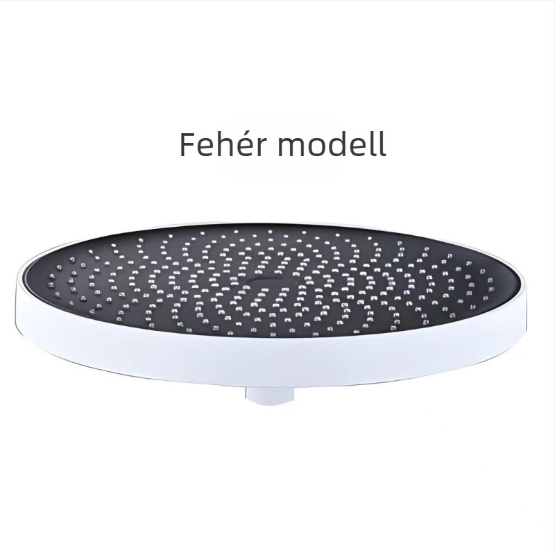 Kézi zuhanyfej folyékony szilikonból, ABS test, eső üzemmód, nyomás-szabályozás, forgatható tartó, elektroplátolt felület, modell 3220