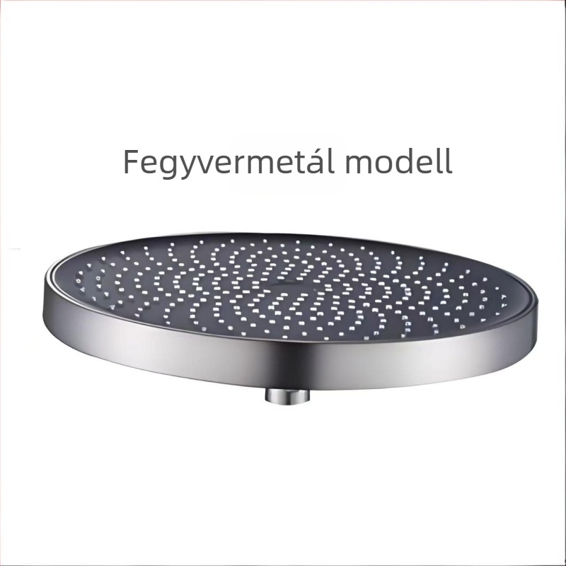 Kézi zuhanyfej folyékony szilikonból, ABS test, eső üzemmód, nyomás-szabályozás, forgatható tartó, elektroplátolt felület, modell 3220