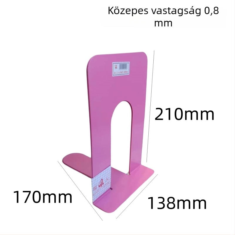 Vasból készült könyvállvány, stabil íróasztali rendező