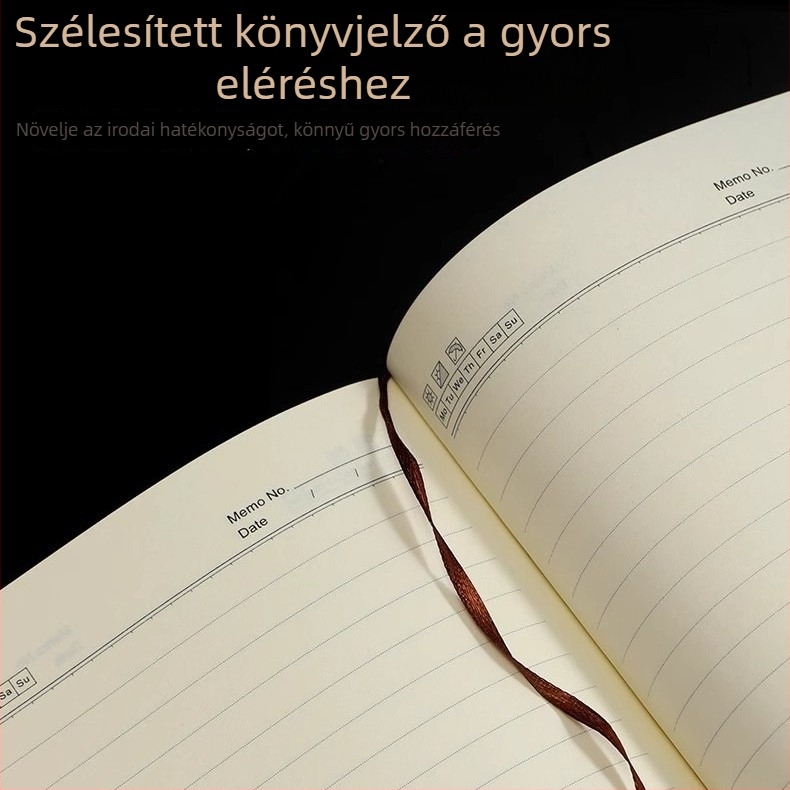 A5/B5 üzleti notesz mesterséges bőrrel, konferenciákhoz, egyszerű kialakítás, testreszabható logó