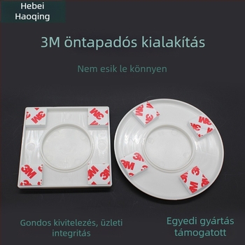 Dekoratív falnyílásfedél, négyzet alakú fedél TV- és klímakábelekhez