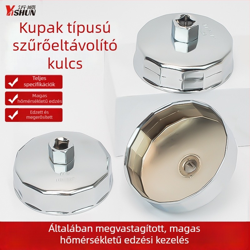 Sapka típusú olajszűrő kulcs, szűrő eltávolítás és beszerelés eszköz, készlet