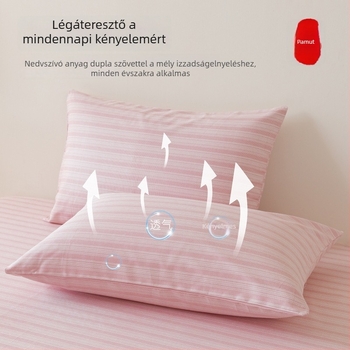 Egyszemélyes ágyneműkészlet 100% pamutból: lepedő, paplanhuzat és párnahuzat, három darab
