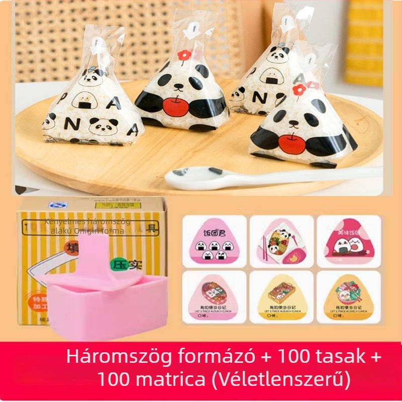 Nagy háromszög alakú onigiri forma – japán Bento stílusú rizsprés készlet