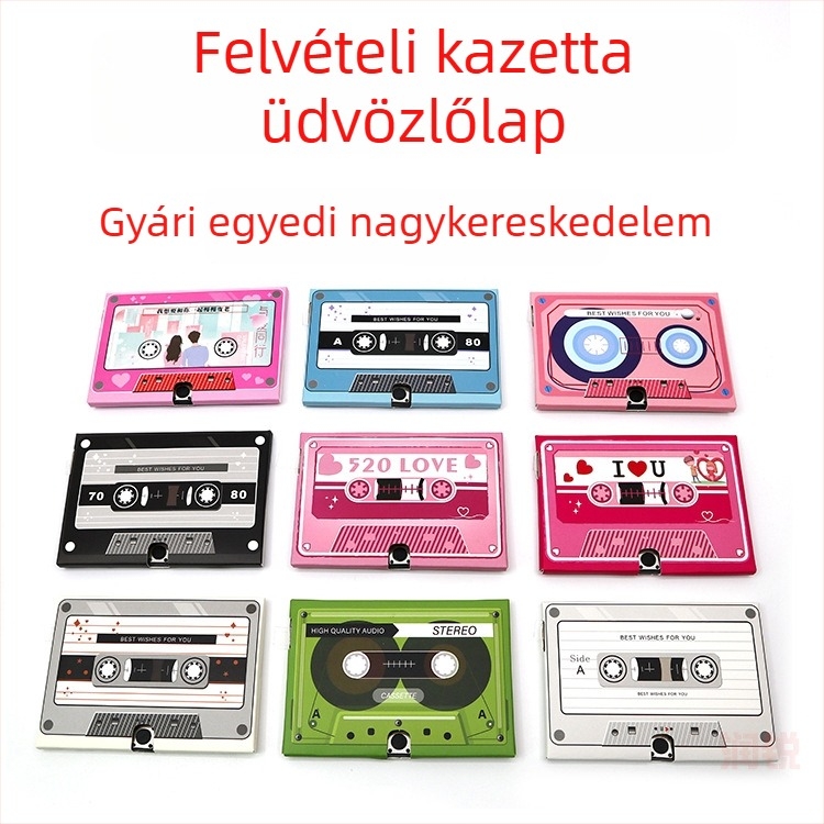 Bevalló kártya kazettás felvétellel – Valentin-napi felvétel, diploma gratuláció és karácsonyi zenés üdvözlőlap