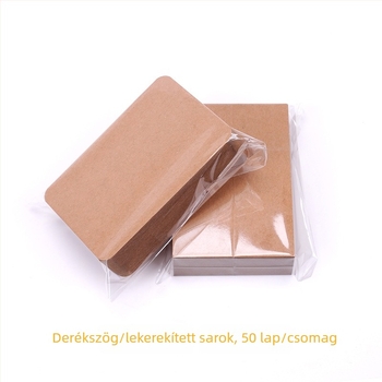 DIY Kraft papír készlet: kis kártyák, postai képeslapok és szókártyák 350 g vastag kartonon