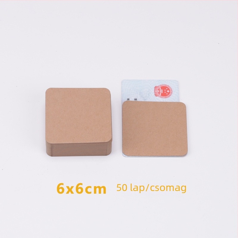 DIY Kraft papír készlet: kis kártyák, postai képeslapok és szókártyák 350 g vastag kartonon