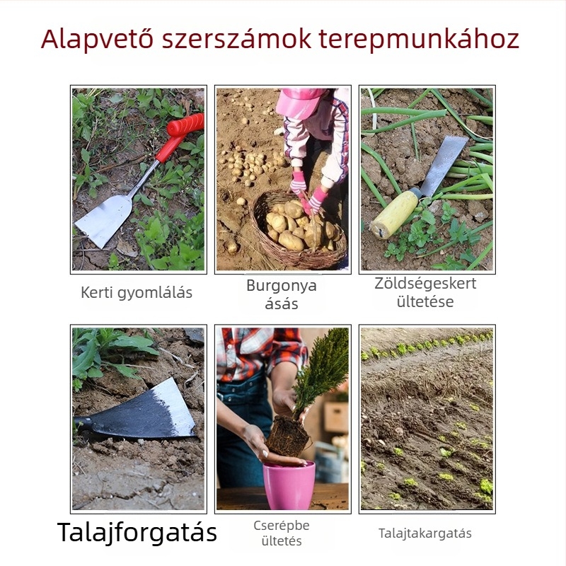 Mini kertészeti eszköz készlet ásáshoz, ültetéshez és gyomláláshoz