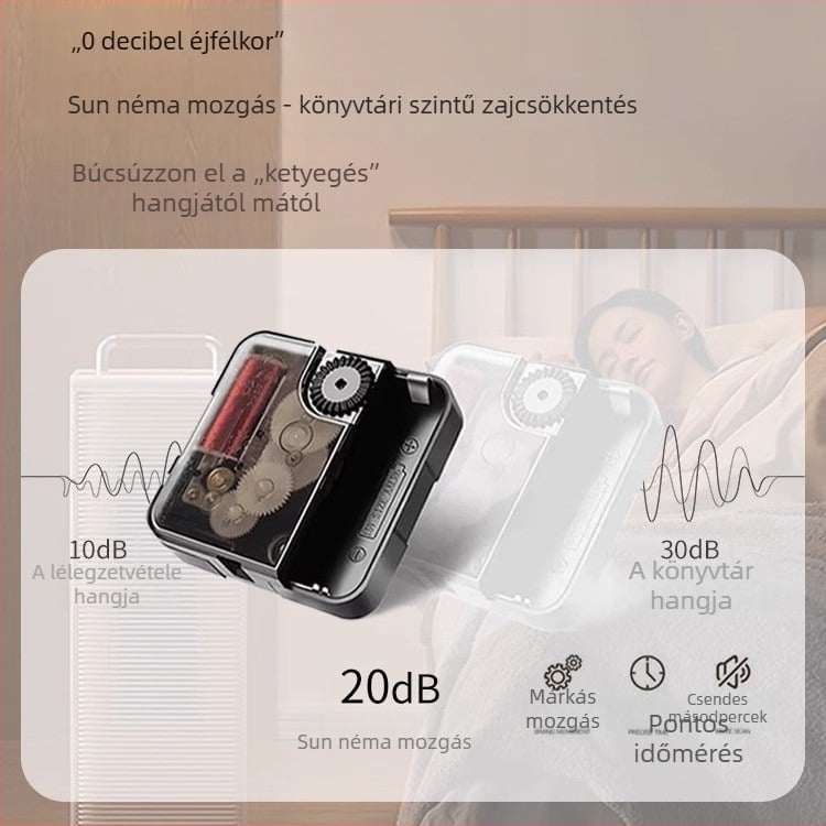 Dopaminos atmoszférájú világító falióra, virágos dizájn, csendes járás, lengő kivitel nappaliba és hálószobába