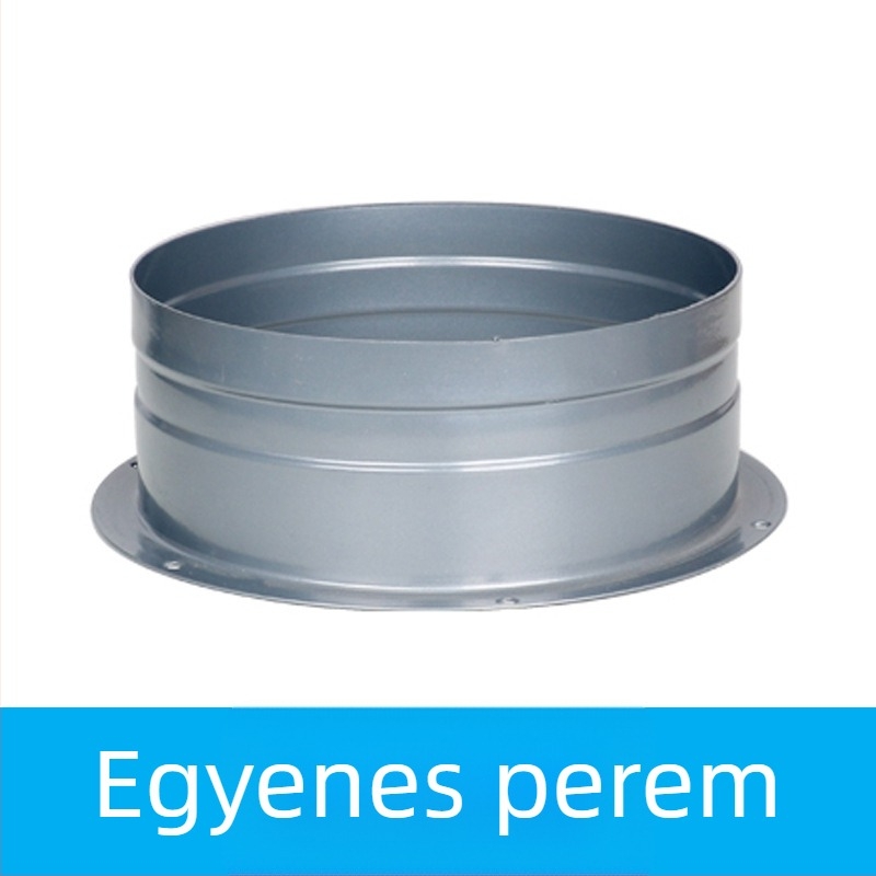 Friss levegő rendszer: galvanizált vasból készült fém flan-csatlakozó a kipufogócsőhöz, friss levegő kimenet, adapter alap négyszög-kör