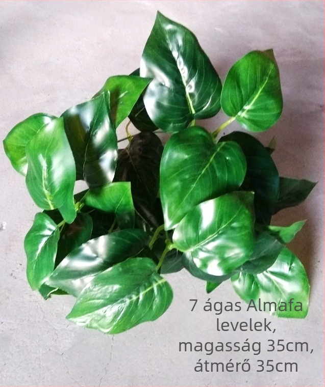 Műnövények falra és asztalra szóló dekorációhoz, műfű kiegészítők, mini bonsai, 10–30 cm magas