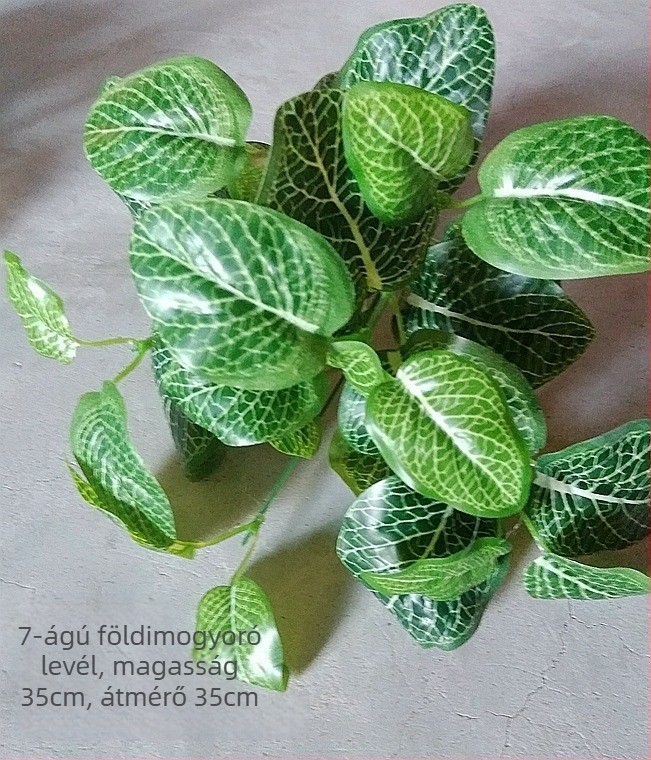 Műnövények falra és asztalra szóló dekorációhoz, műfű kiegészítők, mini bonsai, 10–30 cm magas