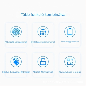 Ujjlenyomat-zár fa ajtókhoz — otthon és beltéri ajtók, szállodai apartmanok; jelszavas zár; graffiti-stílusú egyérintéses intelligens zár az irodának
