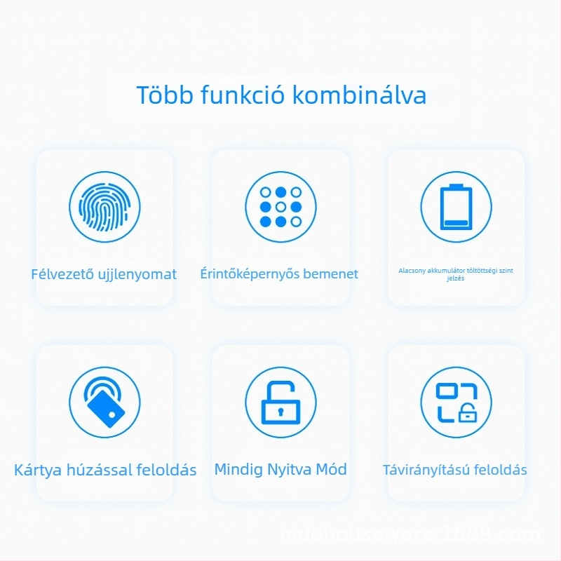 Ujjlenyomat-zár fa ajtókhoz — otthon és beltéri ajtók, szállodai apartmanok; jelszavas zár; graffiti-stílusú egyérintéses intelligens zár az irodának