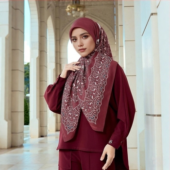 TE36-067 Bali szálból készült négyzet alakú sál, Tencel-pamut mintázat, voile anyag, 110×110 cm, wrap- és fejkendőként használható, nyárra
