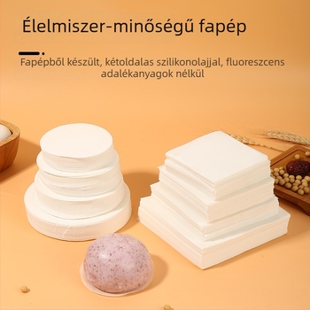 Élelmiszer-minőségű szilikon sütőpapír gőzöléshez, zsemle és sütemények számára, tapadásmentes