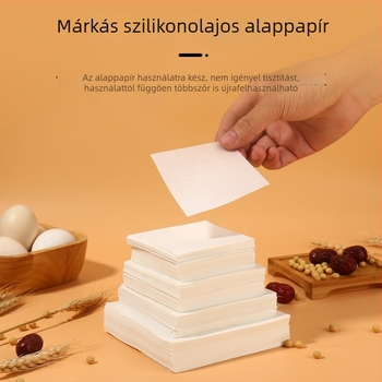 Élelmiszer-minőségű szilikon sütőpapír gőzöléshez, zsemle és sütemények számára, tapadásmentes