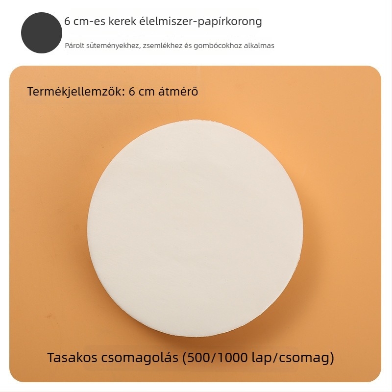 Élelmiszer-minőségű szilikon sütőpapír gőzöléshez, zsemle és sütemények számára, tapadásmentes