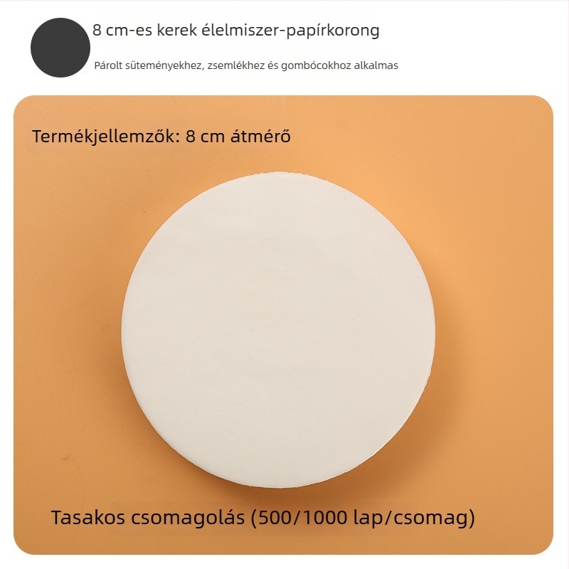 Élelmiszer-minőségű szilikon sütőpapír gőzöléshez, zsemle és sütemények számára, tapadásmentes