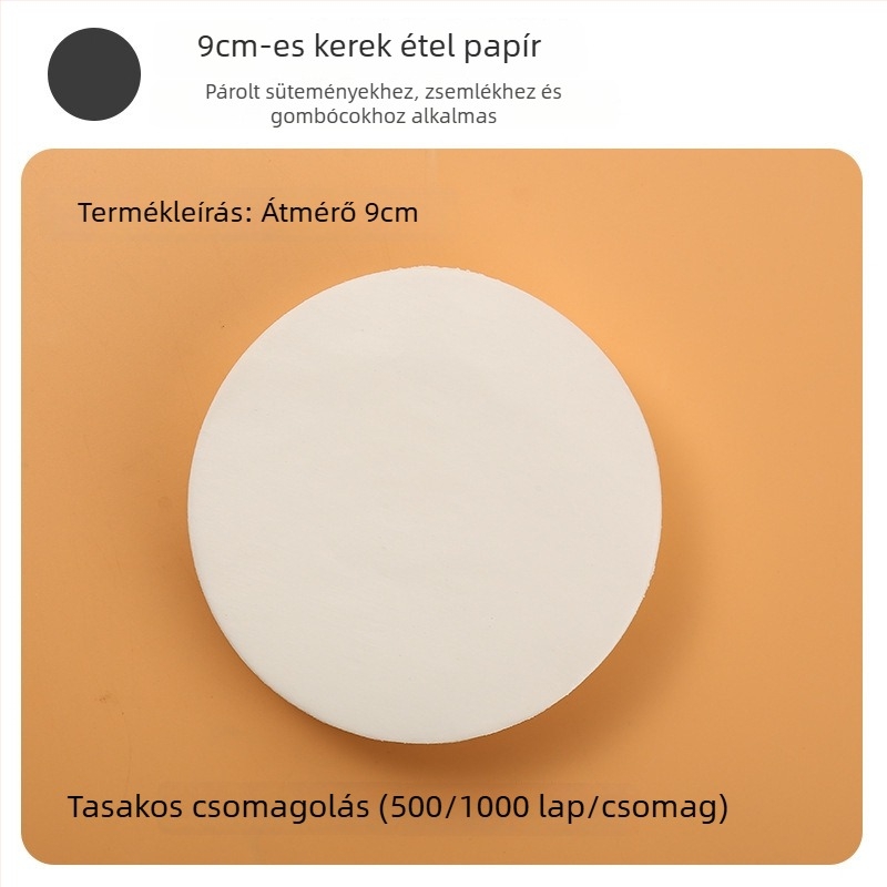 Élelmiszer-minőségű szilikon sütőpapír gőzöléshez, zsemle és sütemények számára, tapadásmentes