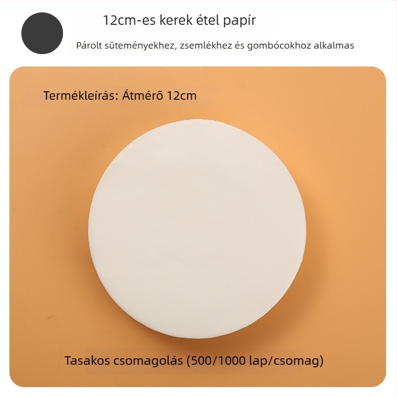 Élelmiszer-minőségű szilikon sütőpapír gőzöléshez, zsemle és sütemények számára, tapadásmentes