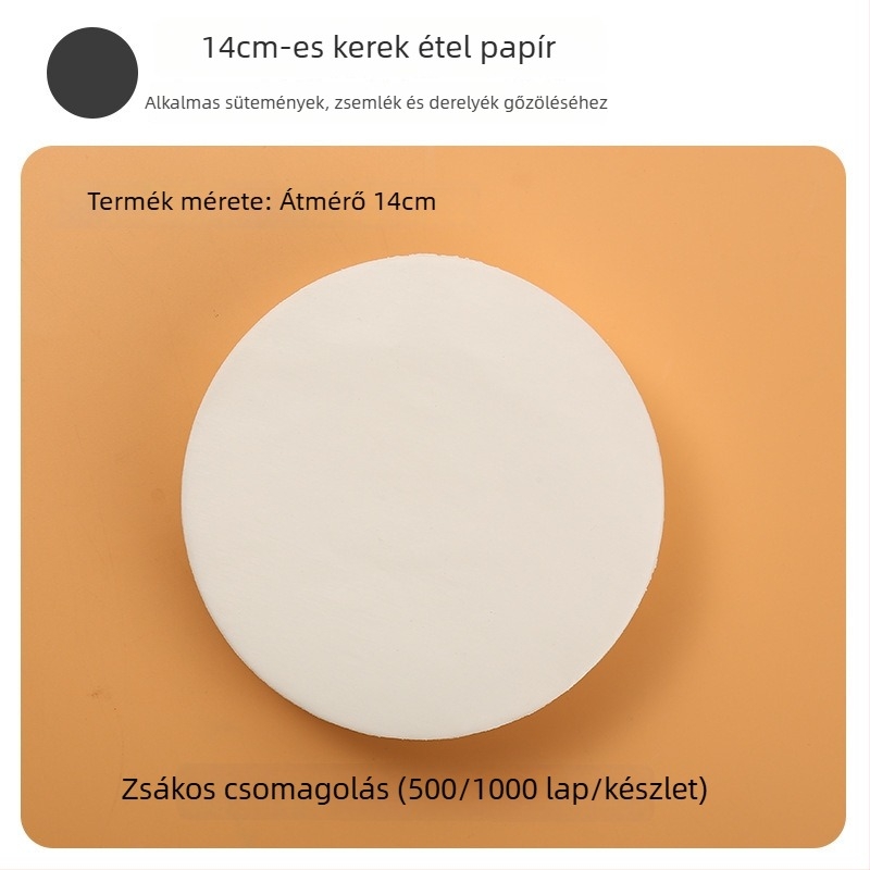 Élelmiszer-minőségű szilikon sütőpapír gőzöléshez, zsemle és sütemények számára, tapadásmentes