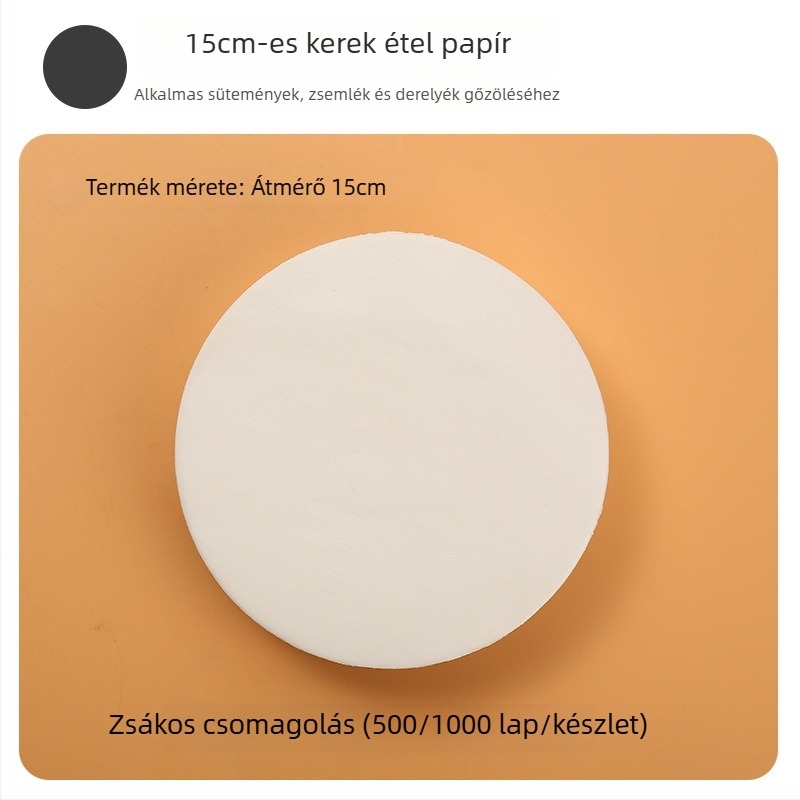 Élelmiszer-minőségű szilikon sütőpapír gőzöléshez, zsemle és sütemények számára, tapadásmentes