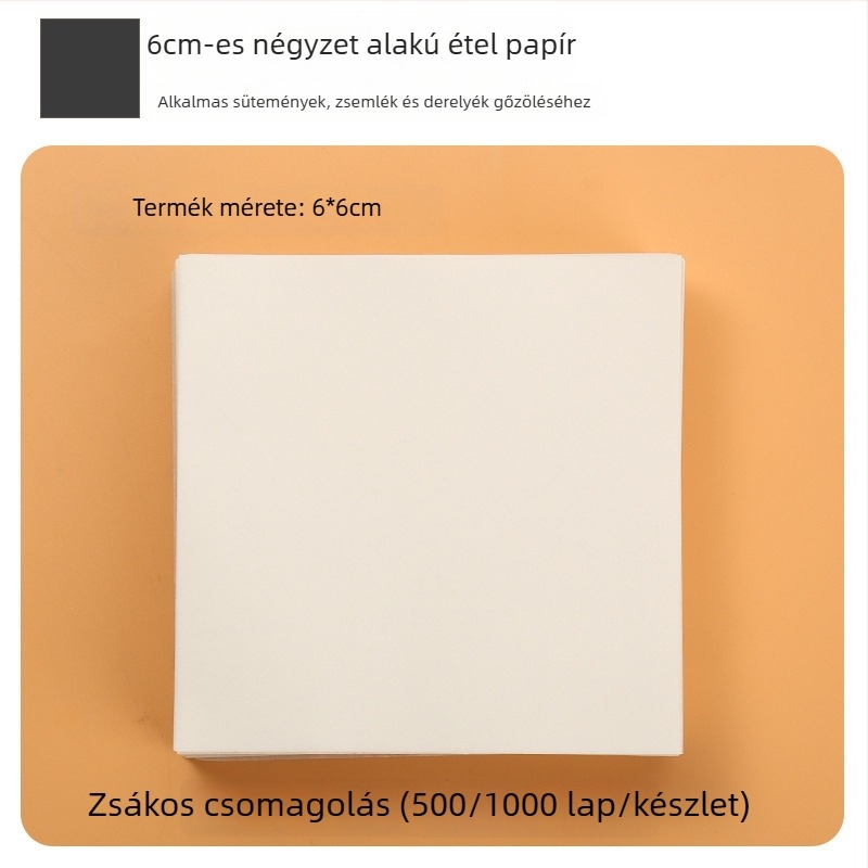 Élelmiszer-minőségű szilikon sütőpapír gőzöléshez, zsemle és sütemények számára, tapadásmentes