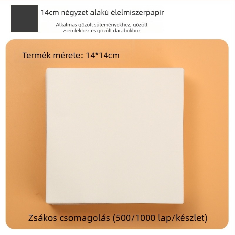Élelmiszer-minőségű szilikon sütőpapír gőzöléshez, zsemle és sütemények számára, tapadásmentes