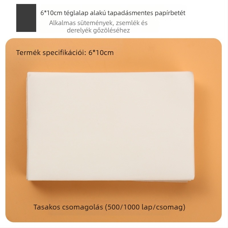 Élelmiszer-minőségű szilikon sütőpapír gőzöléshez, zsemle és sütemények számára, tapadásmentes