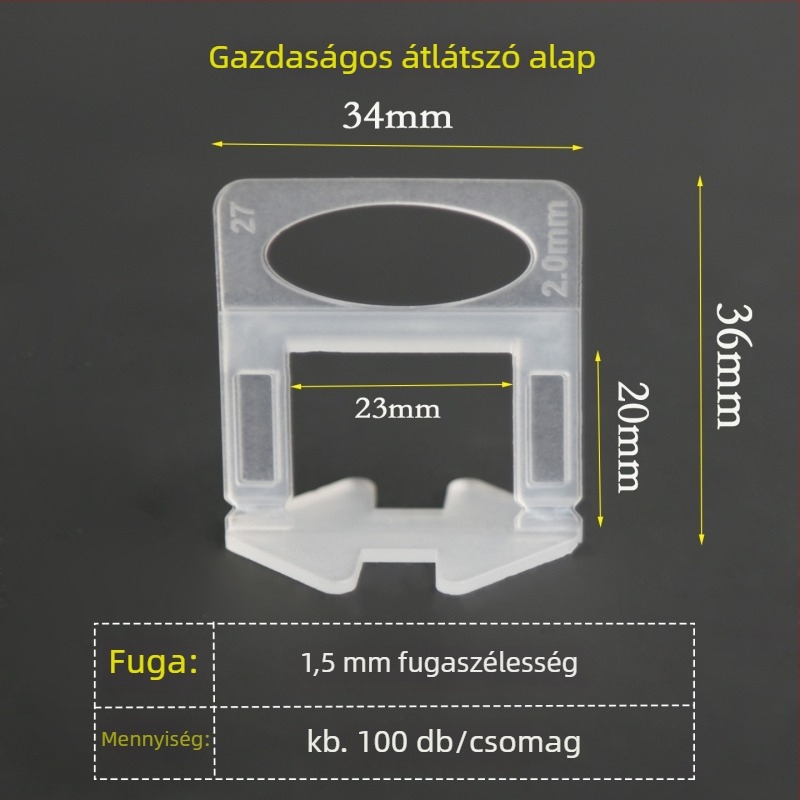 Csempe szintbeállító alapcsipesz falakhoz és padlókhoz