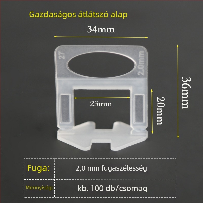Csempe szintbeállító alapcsipesz falakhoz és padlókhoz