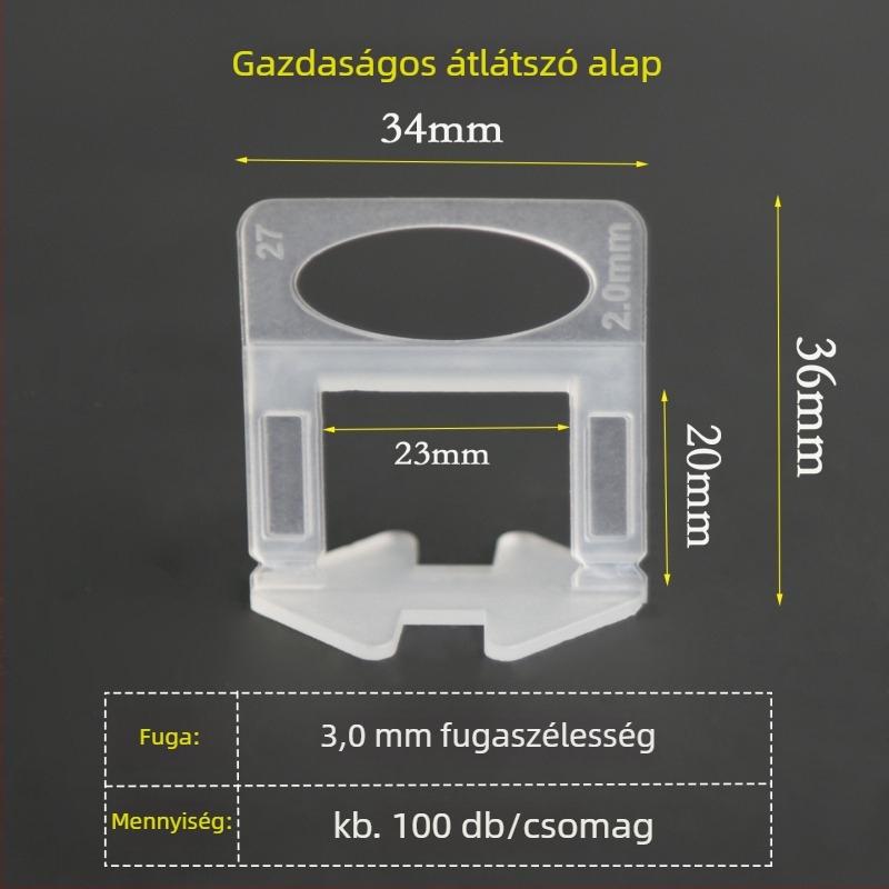 Csempe szintbeállító alapcsipesz falakhoz és padlókhoz