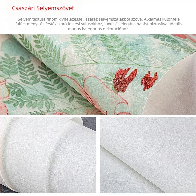 Orange Art Mural – Song's Aesthetic falburkolat, klasszikus zen hangulatú teázoba, dekoratív murál