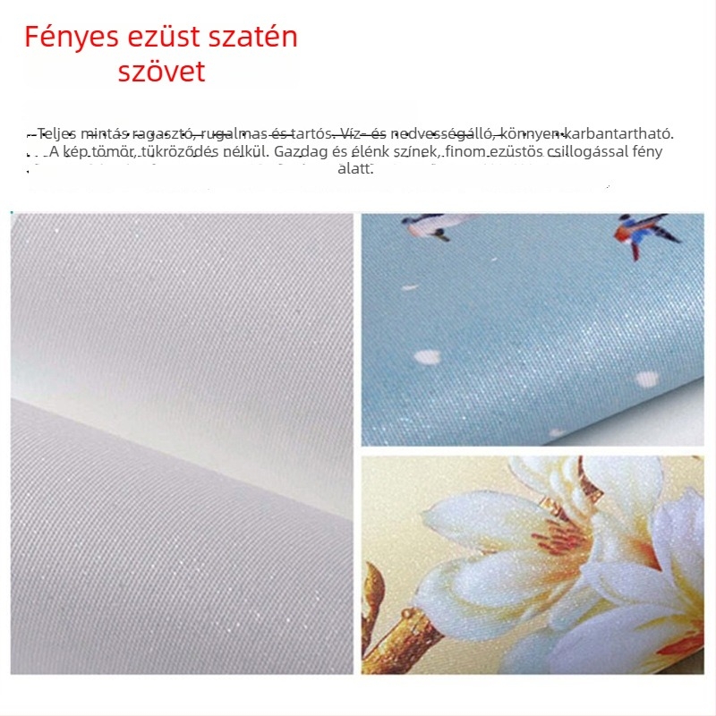 Orange Art Mural – Song's Aesthetic falburkolat, klasszikus zen hangulatú teázoba, dekoratív murál