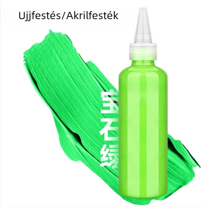Gyerekek ujjfesték készlet 100 ml, mosható gouache, akvarell és akril festékek
