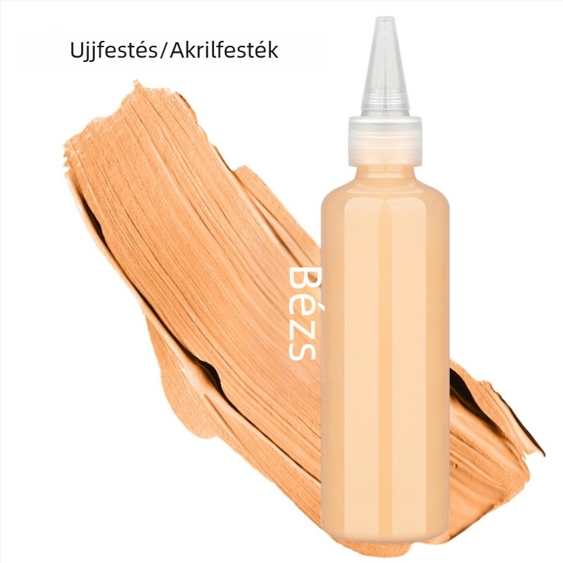 Gyerekek ujjfesték készlet 100 ml, mosható gouache, akvarell és akril festékek