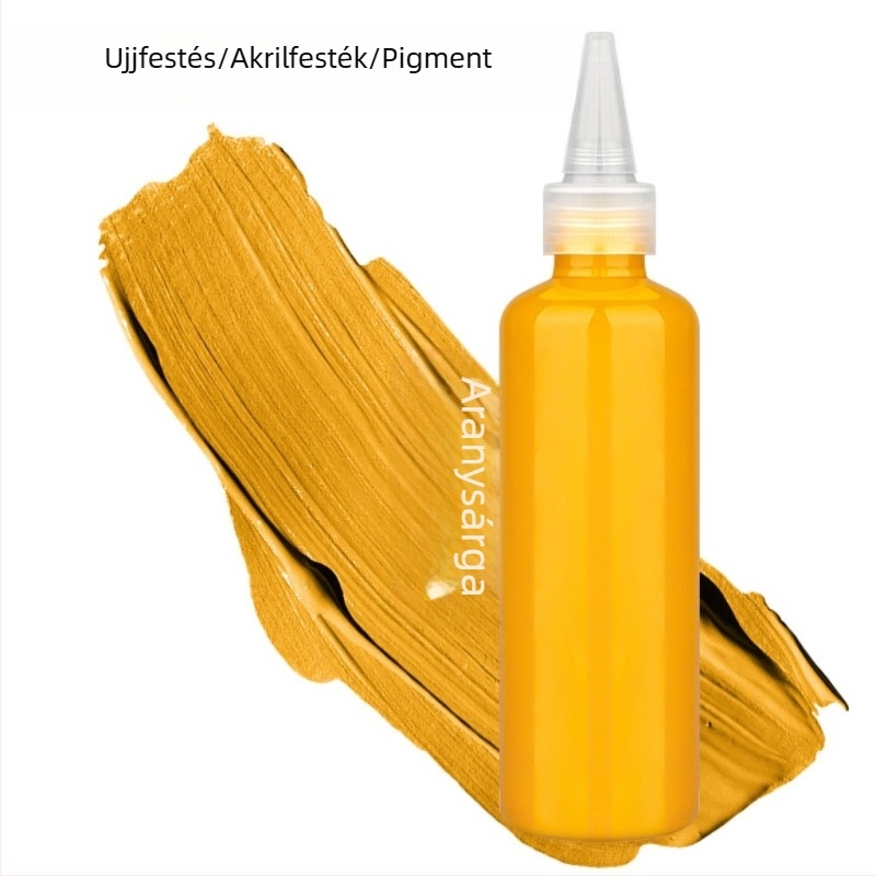 Gyerekek ujjfesték készlet 100 ml, mosható gouache, akvarell és akril festékek