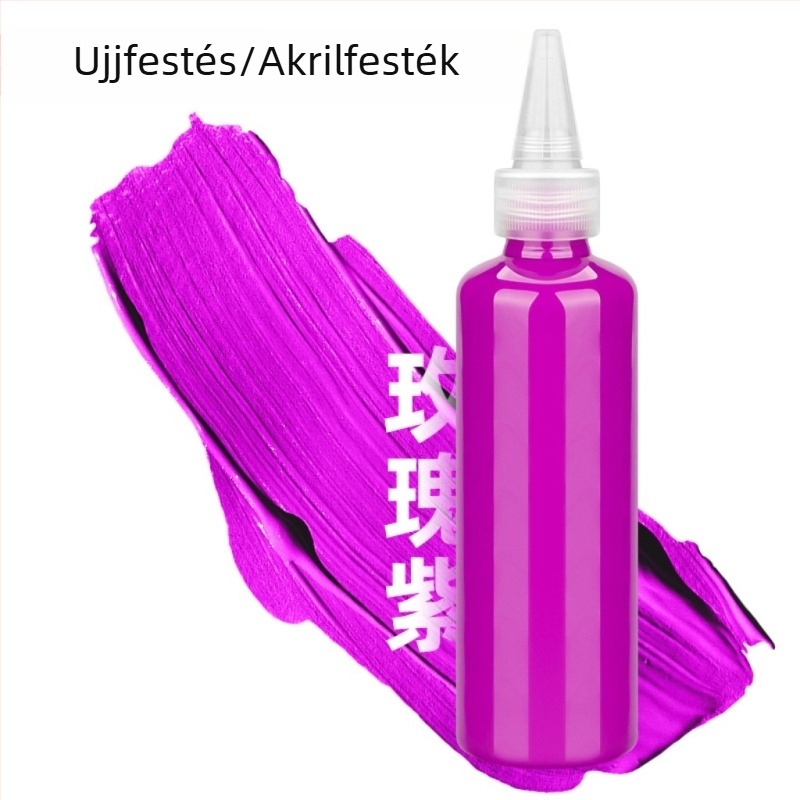 Gyerekek ujjfesték készlet 100 ml, mosható gouache, akvarell és akril festékek