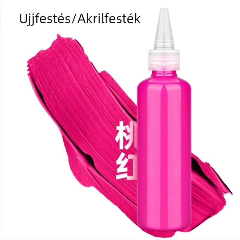 Gyerekek ujjfesték készlet 100 ml, mosható gouache, akvarell és akril festékek
