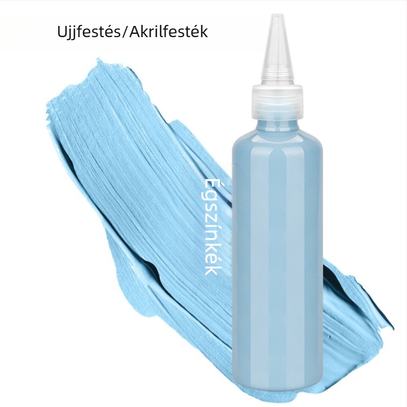 Gyerekek ujjfesték készlet 100 ml, mosható gouache, akvarell és akril festékek