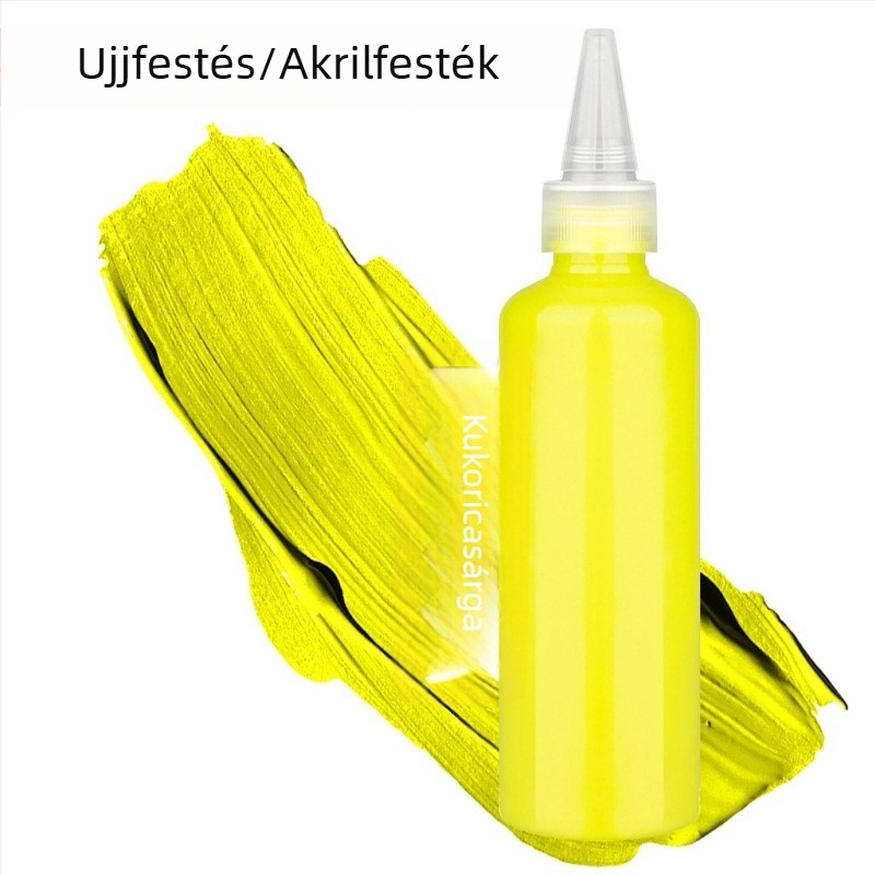 Gyerekek ujjfesték készlet 100 ml, mosható gouache, akvarell és akril festékek